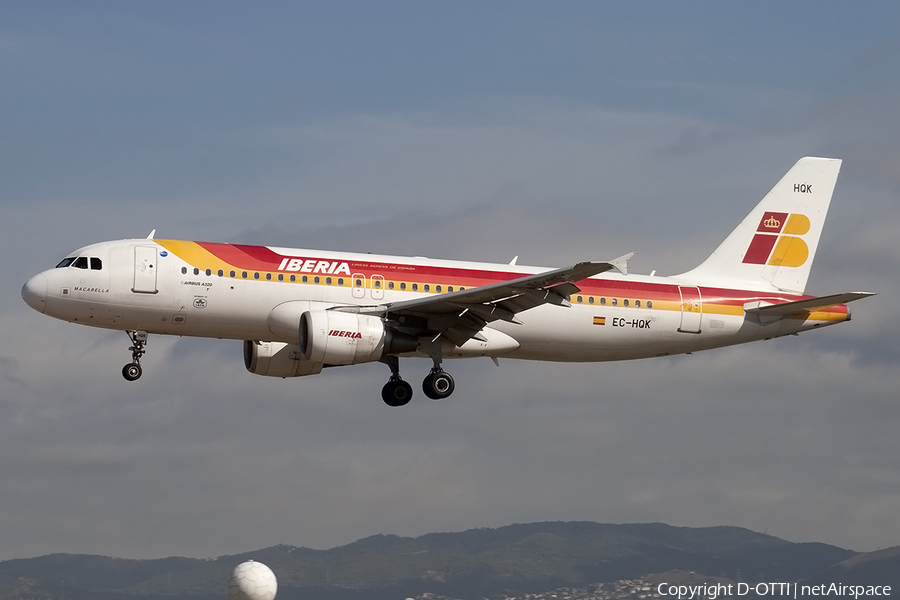 Iberia Airbus A320-214 (EC-HQK) | Photo 164296