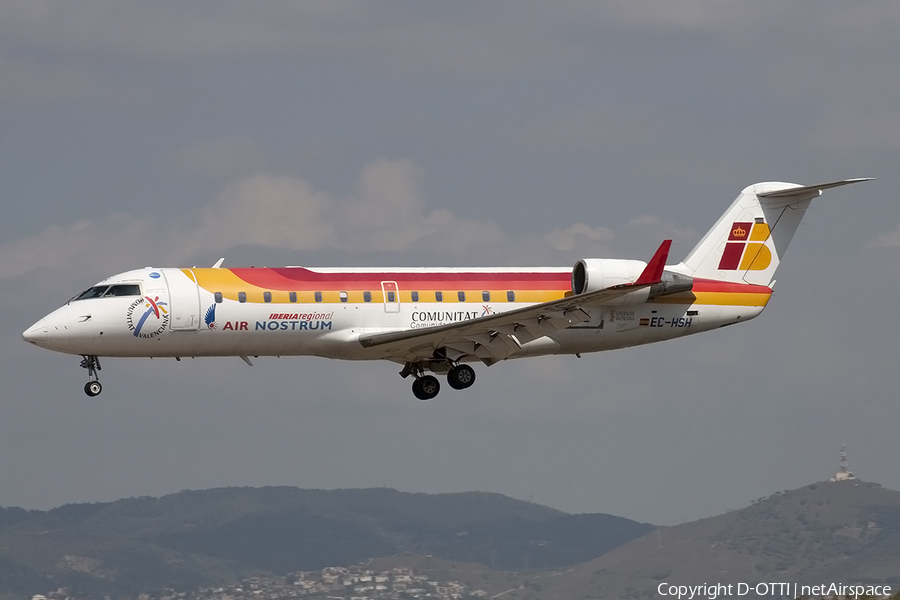 Iberia Regional (Air Nostrum) Bombardier CRJ-200ER (EC-HSH) | Photo 166380