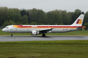 Iberia Airbus A321-211 (EC-HUI) at  Hamburg - Fuhlsbuettel (Helmut Schmidt), Germany
