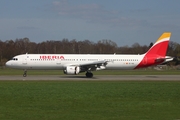 Iberia Airbus A321-211 (EC-HUI) at  Hamburg - Fuhlsbuettel (Helmut Schmidt), Germany