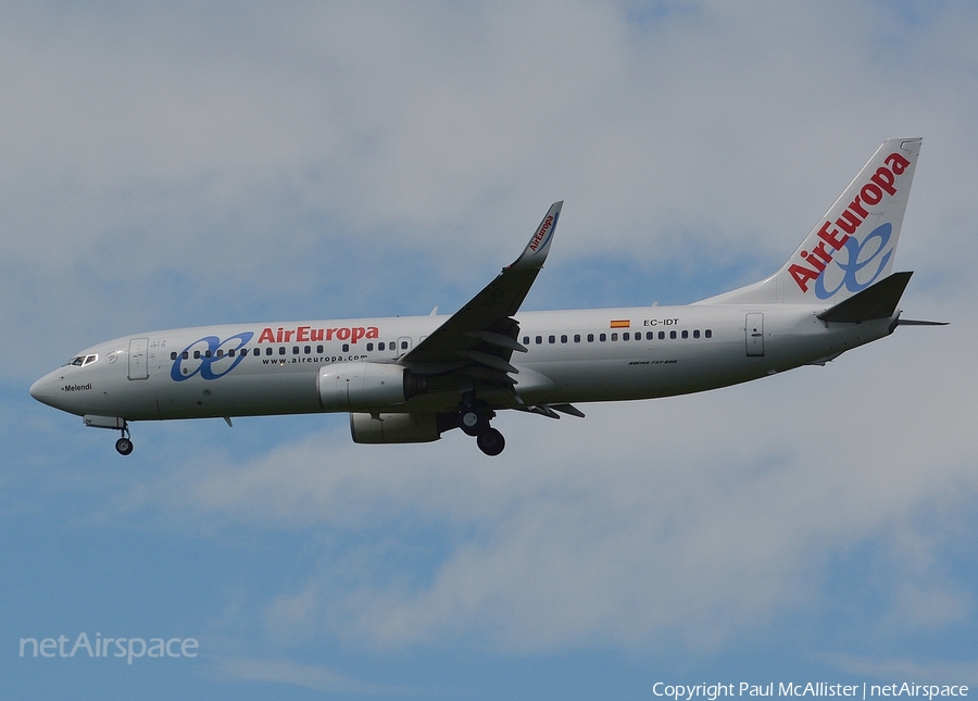 Air Europa Boeing 737-86Q (EC-IDT) | Photo 52099