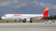 Iberia Airbus A321-211 (EC-IJN) at  Rostock-Laage, Germany