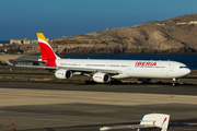 Iberia Airbus A340-642 (EC-INO) at  Gran Canaria, Spain