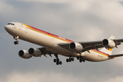 Iberia Airbus A340-642 (EC-IOB) at  Gran Canaria, Spain