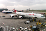 Iberia Airbus A340-642 (EC-IQR) at  London - Heathrow, United Kingdom