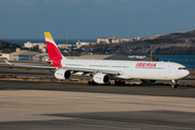 Iberia Airbus A340-642 (EC-IQR) at  Gran Canaria, Spain