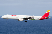 Iberia Airbus A321-211 (EC-IXD) at  La Palma (Santa Cruz de La Palma), Spain