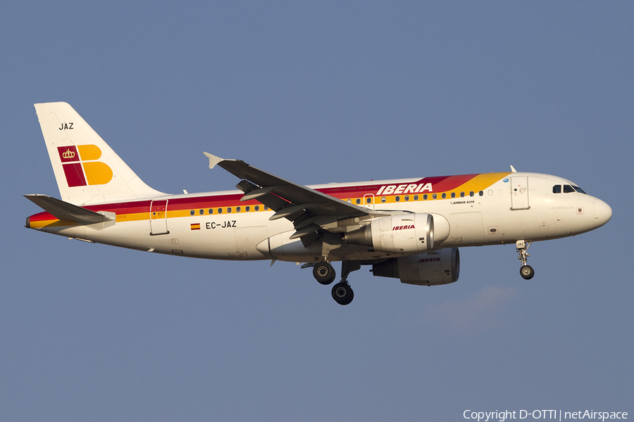 Iberia Airbus A319-111 (EC-JAZ) | Photo 370284