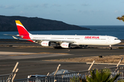 Iberia Airbus A340-642 (EC-JBA) at  Gran Canaria, Spain