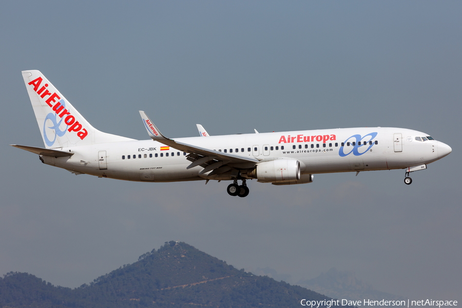 Air Europa Boeing 737-85P (EC-JBK) | Photo 157993