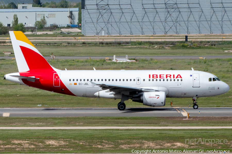 Iberia Airbus A319-111 (EC-JDL) | Photo 629048