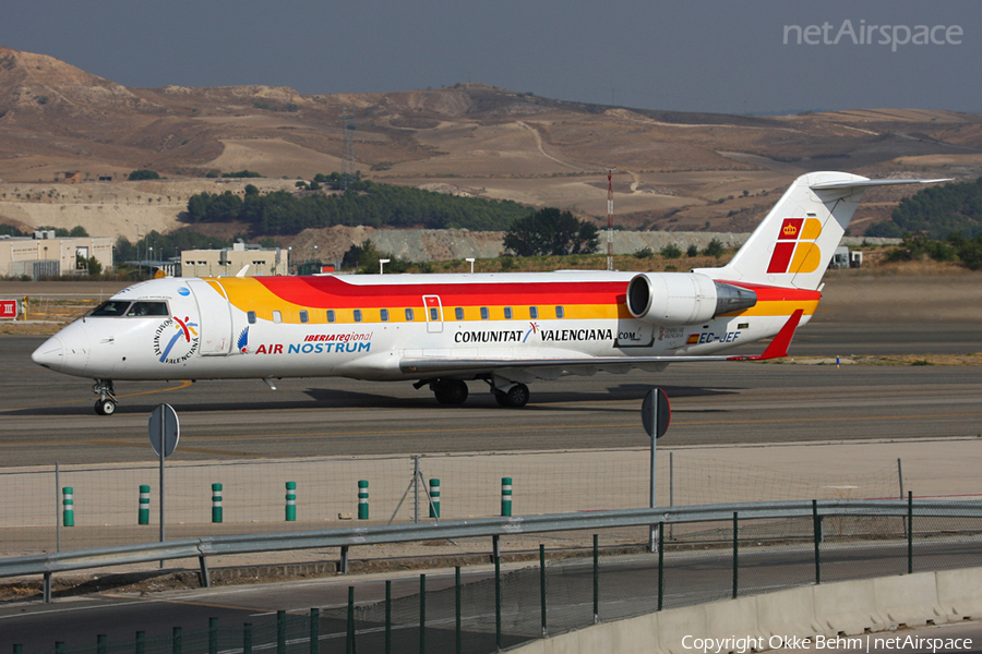 Iberia Regional (Air Nostrum) Bombardier CRJ-200ER (EC-JEF) | Photo 51889