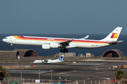 Iberia Airbus A340-642 (EC-JNQ) at  Gran Canaria, Spain