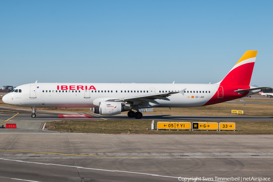 Iberia Airbus A321-211 (EC-JQZ) | Photo 228875