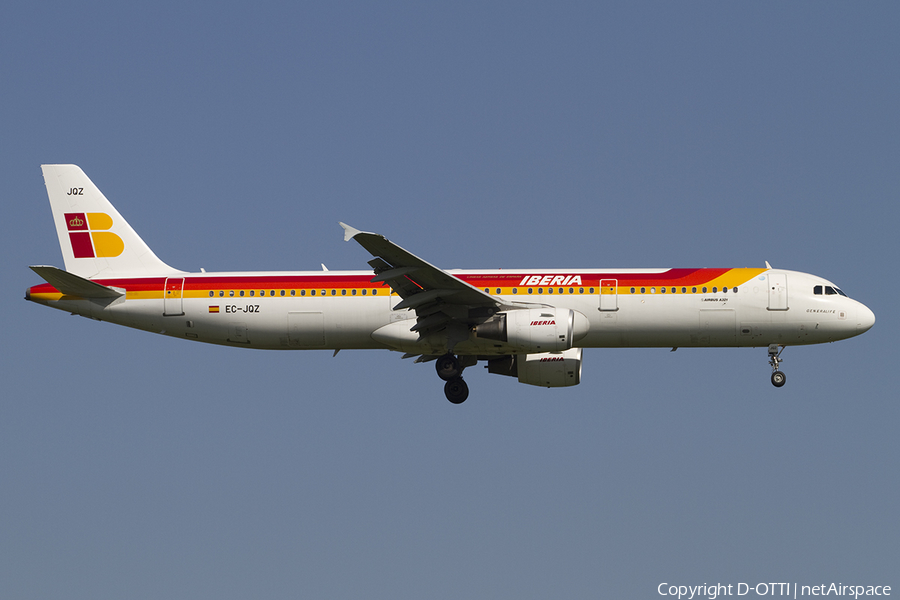 Iberia Airbus A321-211 (EC-JQZ) | Photo 348405