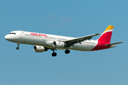 Iberia Airbus A321-211 (EC-JRE) at  Rostock-Laage, Germany