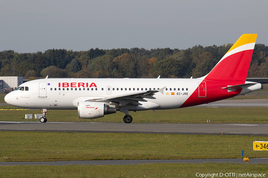 Iberia Airbus A319-111 (EC-JVE) | Photo 268412