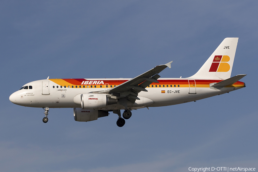 Iberia Airbus A319-111 (EC-JVE) | Photo 278434