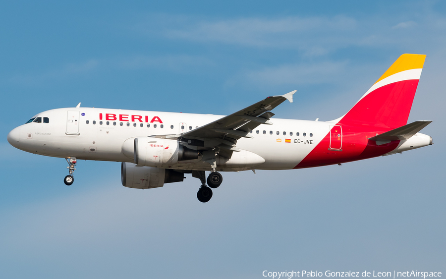 Iberia Airbus A319-111 (EC-JVE) | Photo 339071