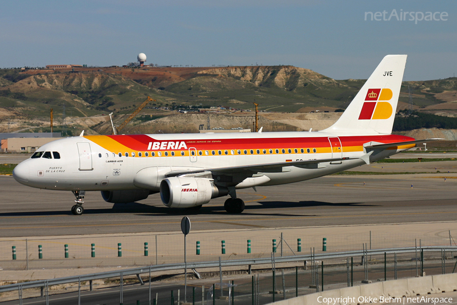 Iberia Airbus A319-111 (EC-JVE) | Photo 44792