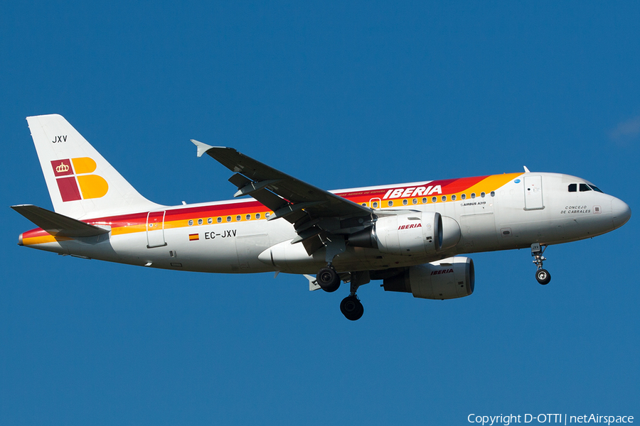 Iberia Airbus A319-111 (EC-JXV) | Photo 211089