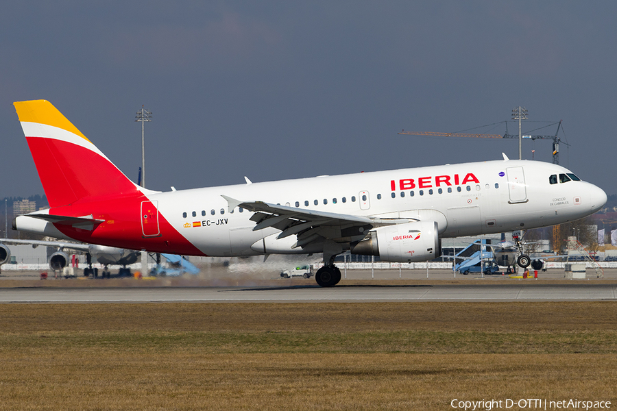 Iberia Airbus A319-111 (EC-JXV) | Photo 232707