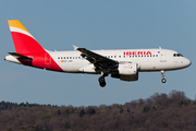 Iberia Airbus A319-111 (EC-JXV) at  Zurich - Kloten, Switzerland