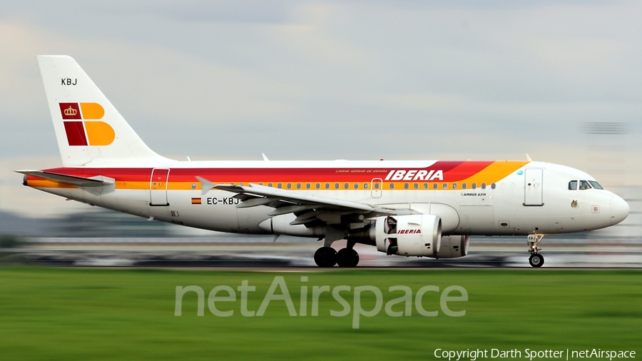 Iberia Airbus A319-111 (EC-KBJ) | Photo 206973