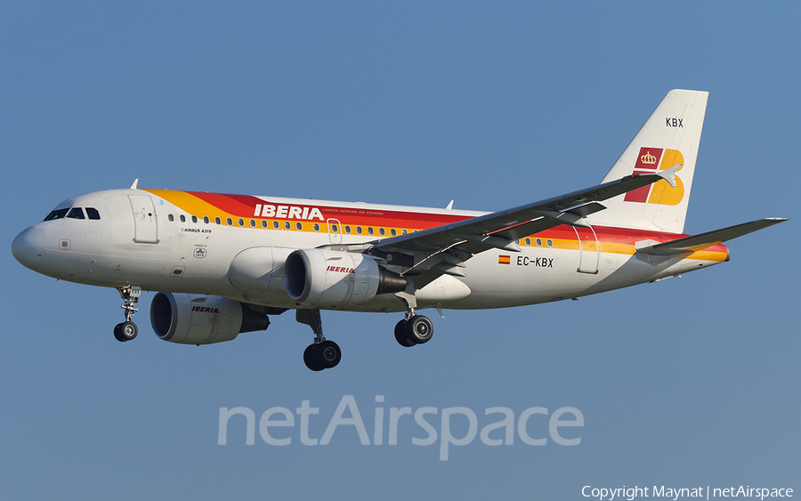 Iberia Airbus A319-111 (EC-KBX) | Photo 265890