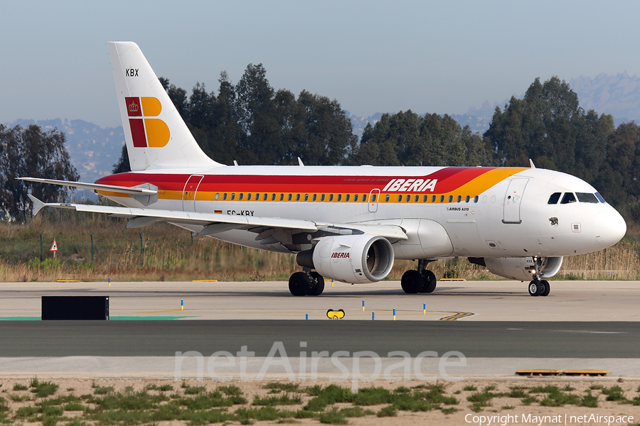 Iberia Airbus A319-111 (EC-KBX) | Photo 390428