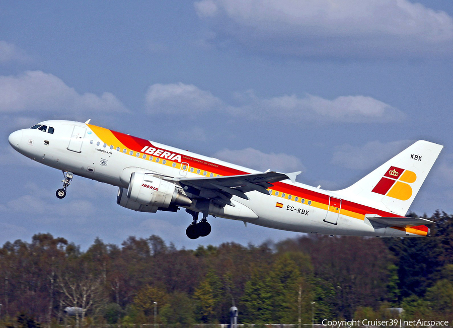 Iberia Airbus A319-111 (EC-KBX) | Photo 154784