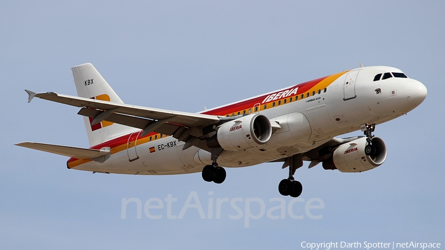 Iberia Airbus A319-111 (EC-KBX) | Photo 213101