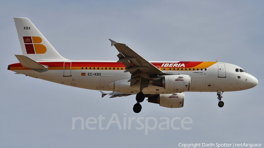 Iberia Airbus A319-111 (EC-KBX) | Photo 213102