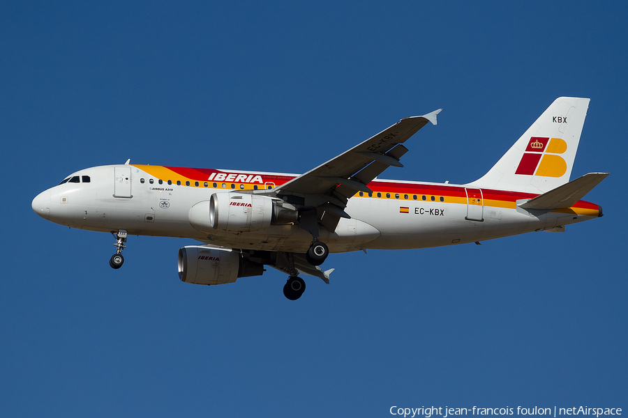 Iberia Airbus A319-111 (EC-KBX) | Photo 260823