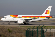 Iberia Airbus A319-111 (EC-KBX) at  Madrid - Barajas, Spain