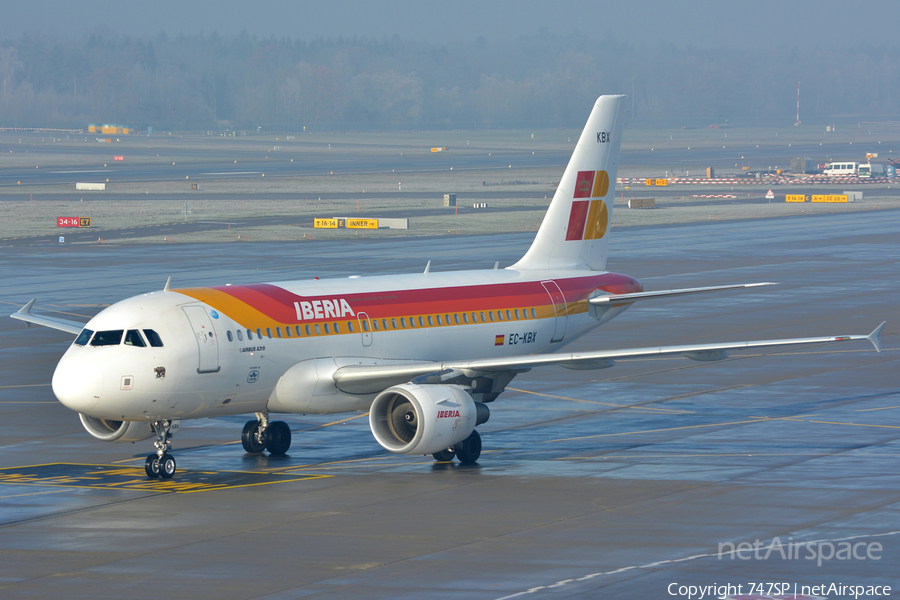 Iberia Airbus A319-111 (EC-KBX) | Photo 36346
