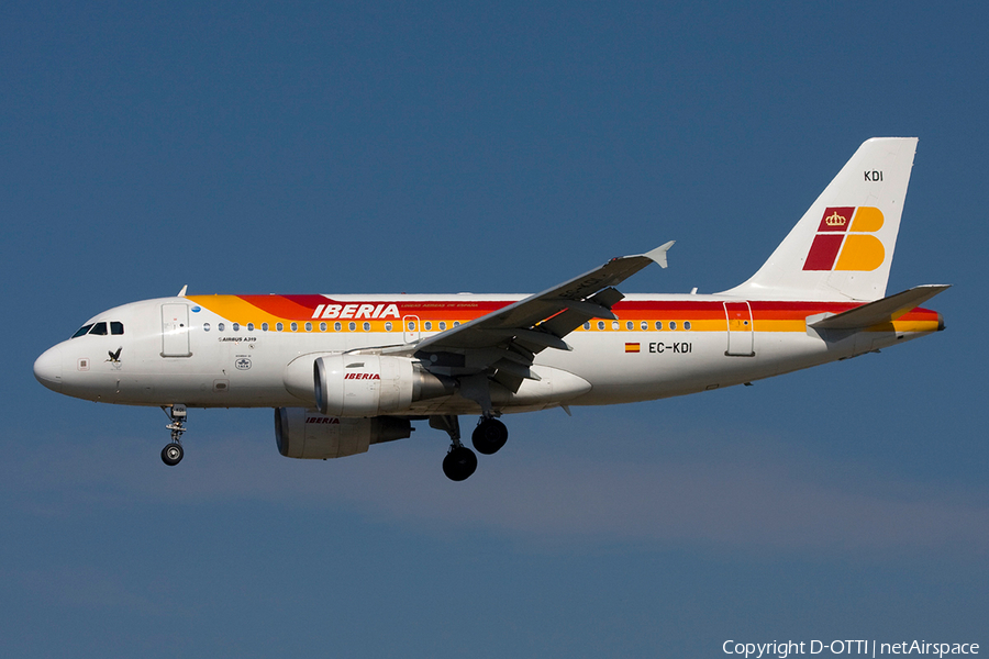 Iberia Airbus A319-111 (EC-KDI) | Photo 272459
