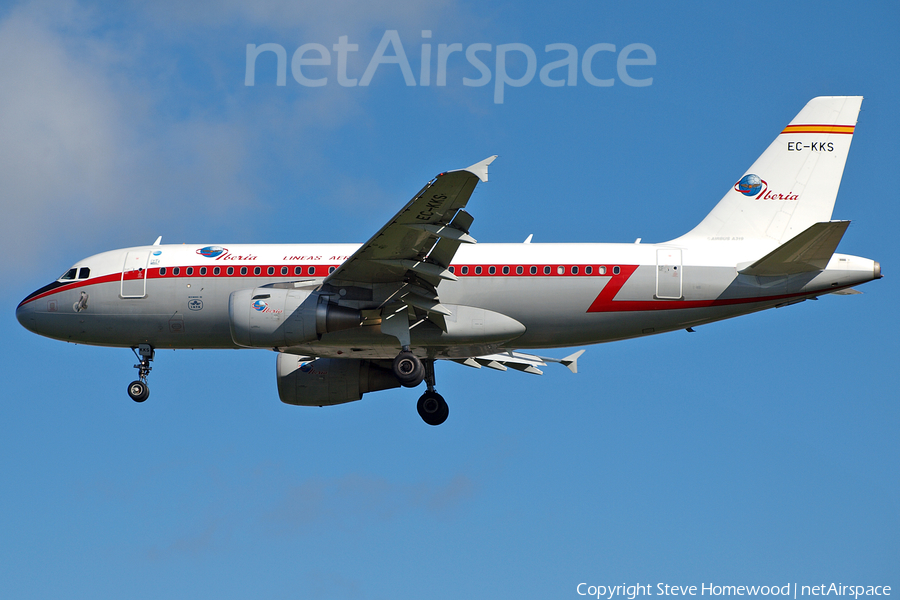 Iberia Airbus A319-111 (EC-KKS) | Photo 668950