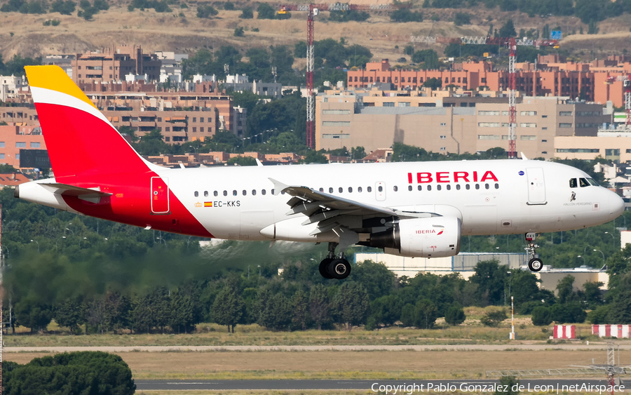 Iberia Airbus A319-111 (EC-KKS) | Photo 339080
