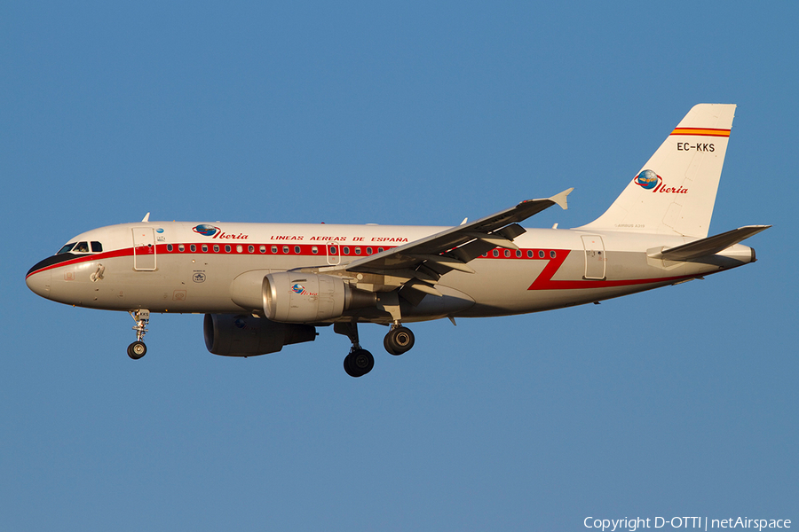 Iberia Airbus A319-111 (EC-KKS) | Photo 370570