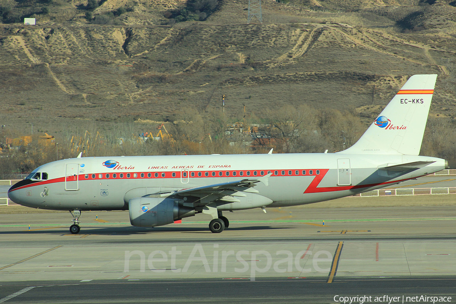 Iberia Airbus A319-111 (EC-KKS) | Photo 383115