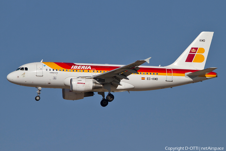 Iberia Airbus A319-111 (EC-KMD) | Photo 371286