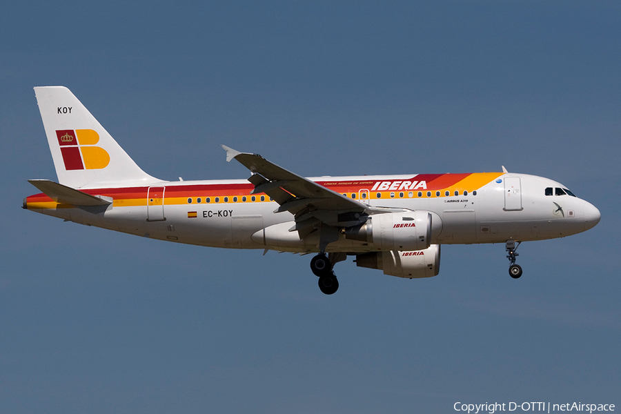 Iberia Airbus A319-111 (EC-KOY) | Photo 265401