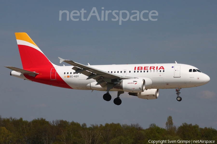 Iberia Airbus A319-111 (EC-KOY) | Photo 107312