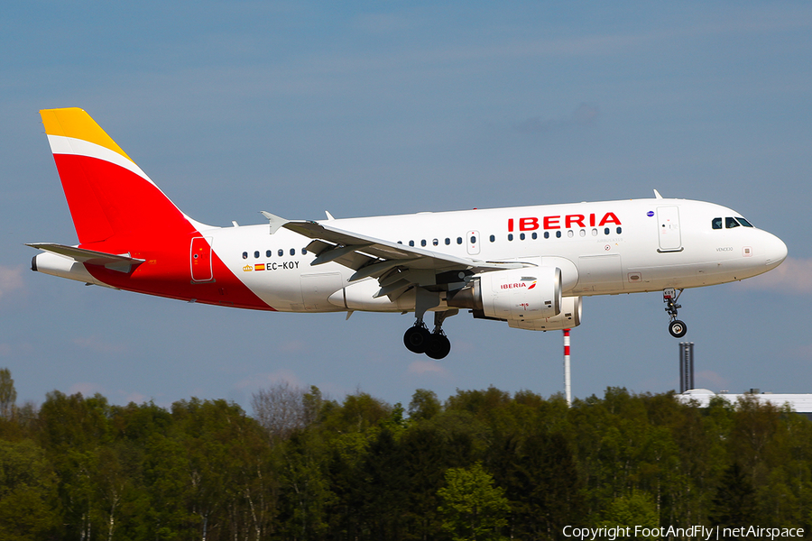 Iberia Airbus A319-111 (EC-KOY) | Photo 148127