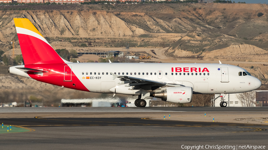 Iberia Airbus A319-111 (EC-KOY) | Photo 257386