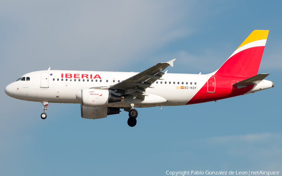 Iberia Airbus A319-111 (EC-KOY) | Photo 339084