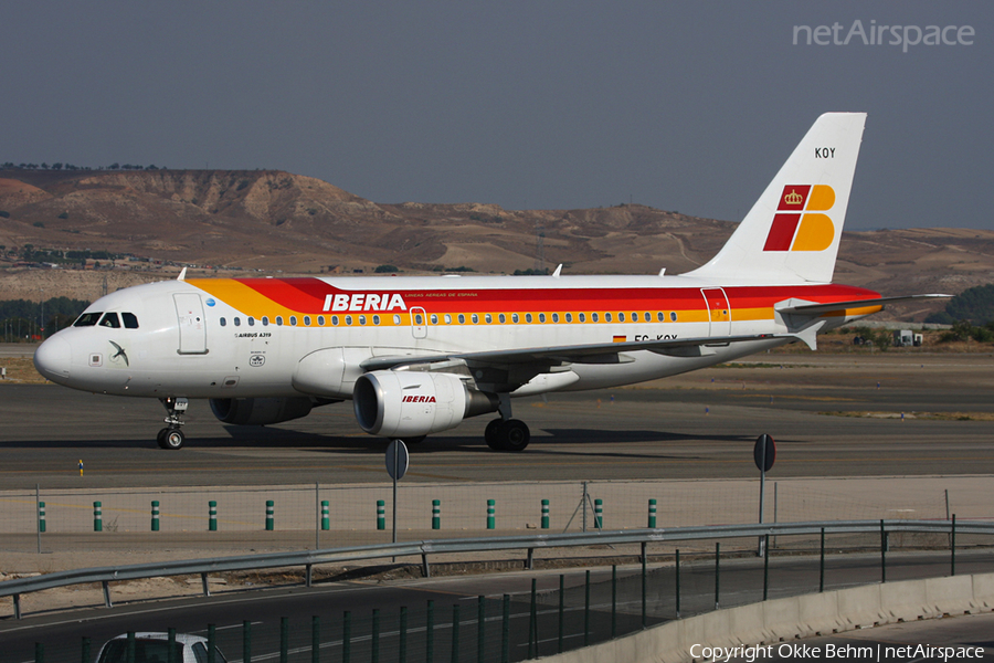 Iberia Airbus A319-111 (EC-KOY) | Photo 52062