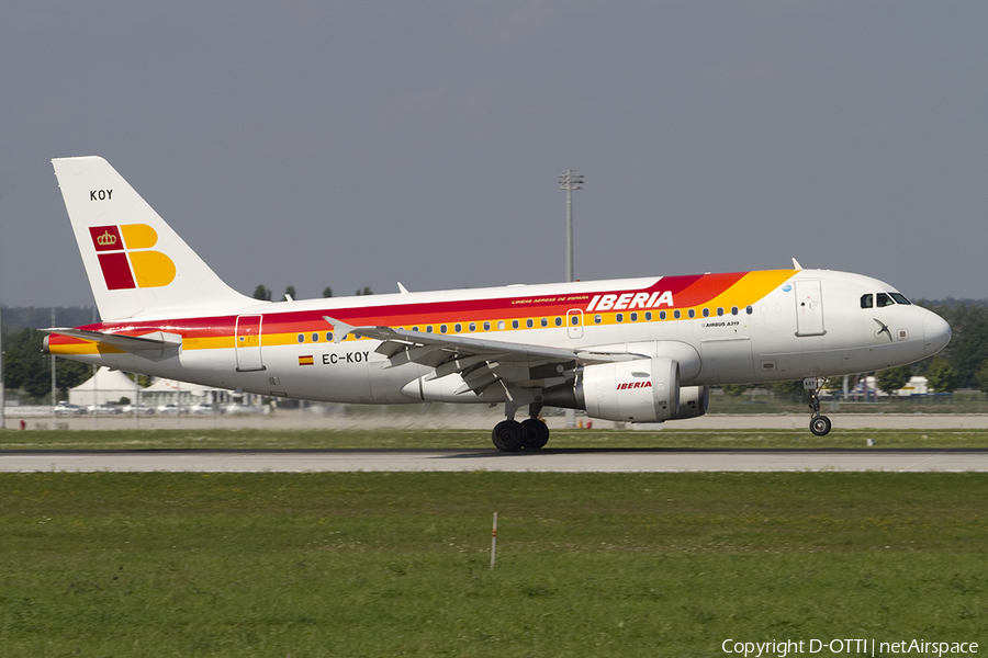 Iberia Airbus A319-111 (EC-KOY) | Photo 311907