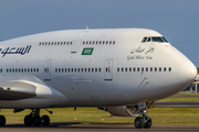 Saudi Arabian Airlines (Wamos Air) Boeing 747-412 (EC-KQC) at  Surabaya - Juanda International, Indonesia